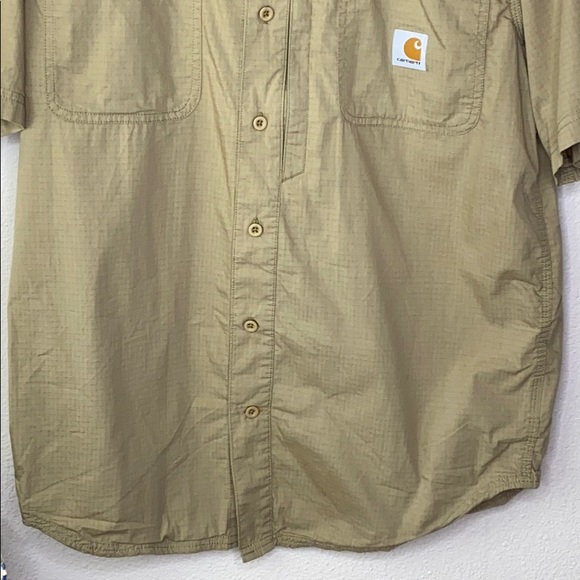 Carhartt Men’s Button Front Shirt Size Medium - Picture 3 of 14